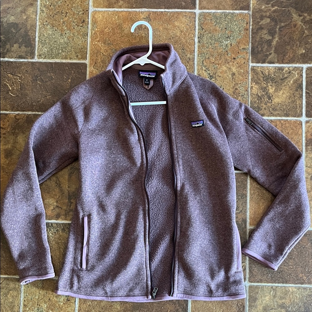 Patagonia Lavender Full-Zip Fleece Jacket